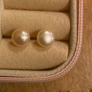 14k Pearl and Gold Earrings